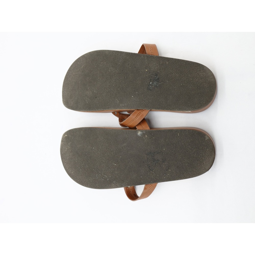 DV Dolce Vita Pandora Footbed Thong Sandals Tan Boho Summer Size 9 - Picture 7 of 8